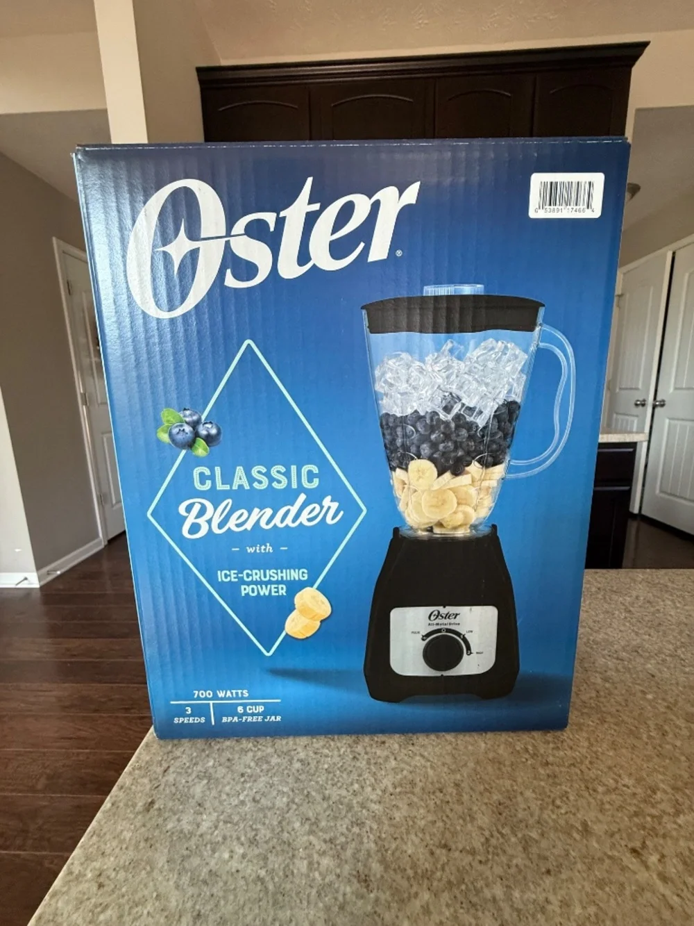 Oster Classic Blender 700W 6 Cup 3 Speed Ice Crushing NIB